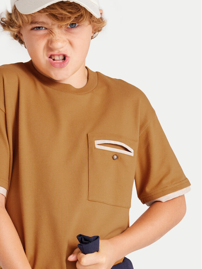 Mayoral Mayoral Camiseta 6004 Marrón Regular Fit