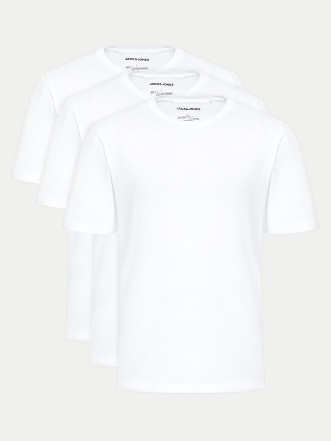 Jack&Jones Jack&Jones 3 db póló Under 12248076 Fehér Standard Fit