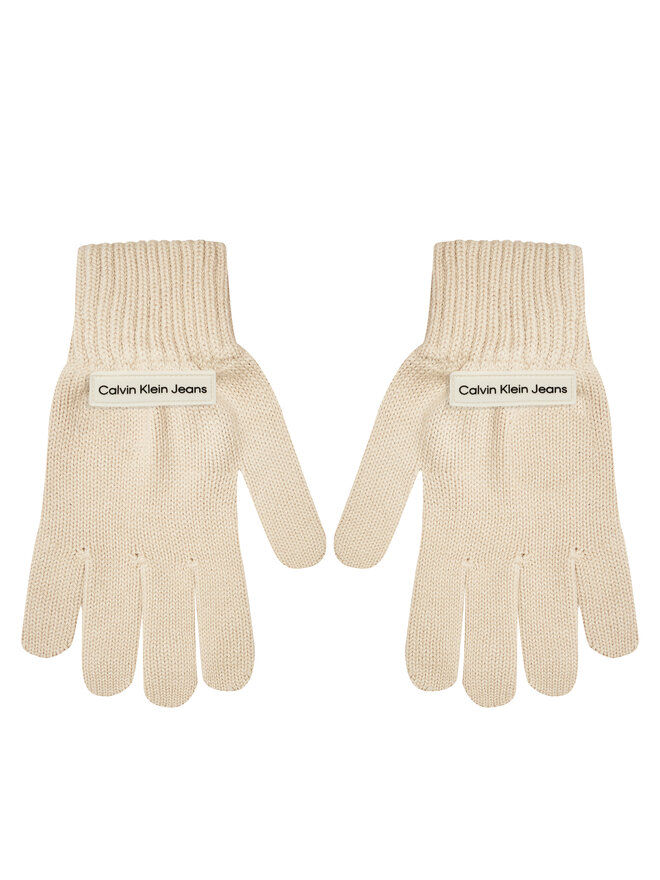 Calvin Klein Rękawiczki Damskie Calvin Klein Inst Patch K60K612657 Beżowy