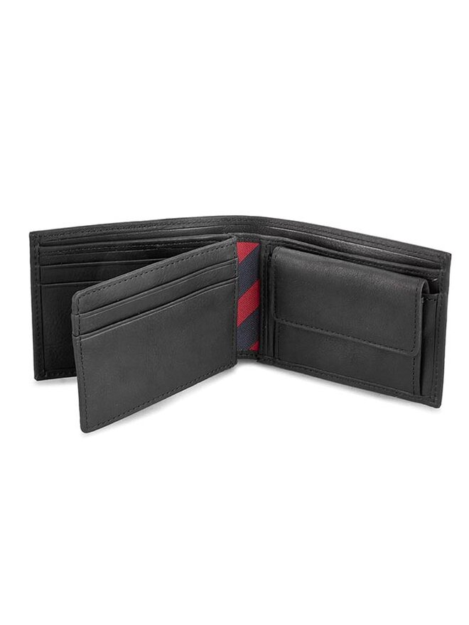 Tommy Hilfiger Голям мъжки портфейл Tommy Hilfiger Johnson Mini Cc Flap And Coin Pocket AM0AM00662/82568 Черен