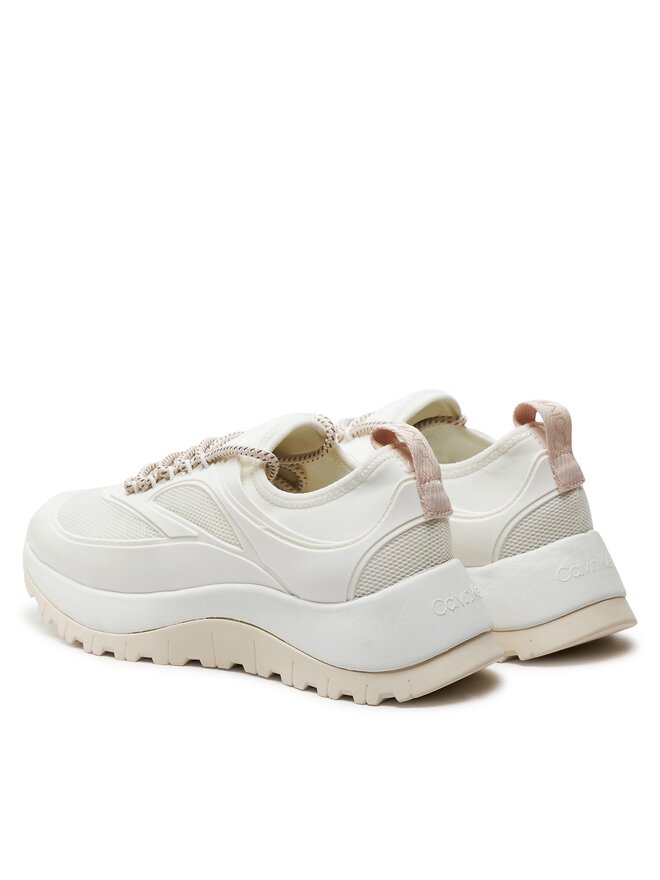Calvin Klein Снікерcи Calvin Klein Runner Lace Up Caging HW0HW01900 Білий