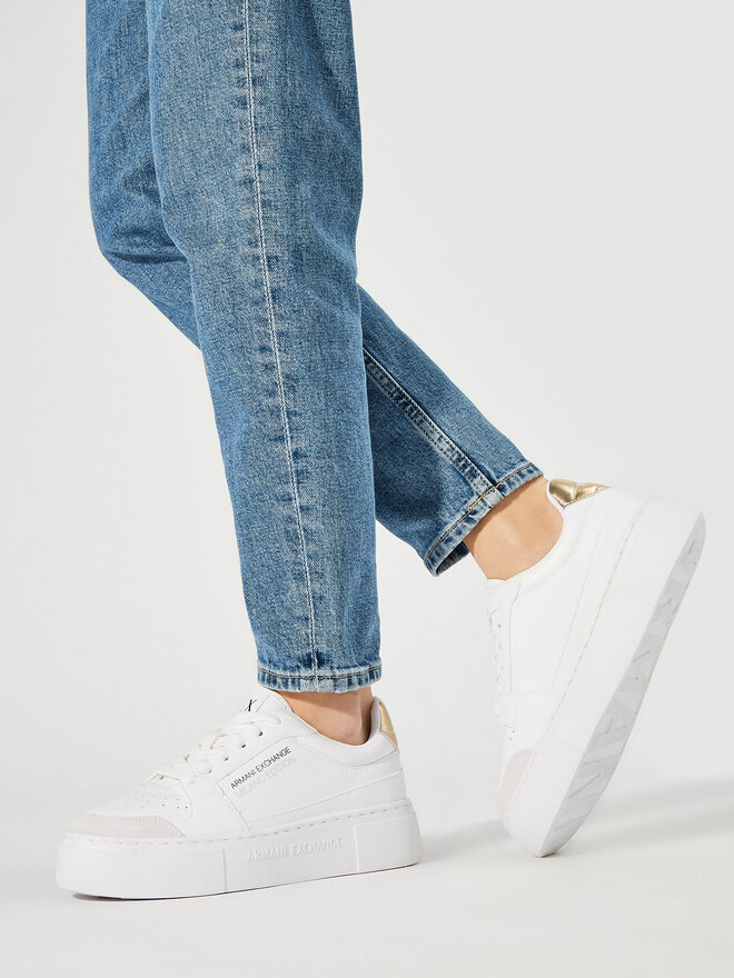 Снікерcи Armani Exchange XDX157 XV838 K702 Білий | evzuttya.com.ua