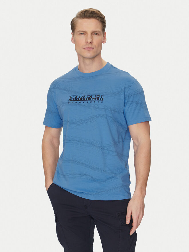 Napapijri Napapijri Футболка B-Cellini NP0A4ILS Голубий Regular Fit
