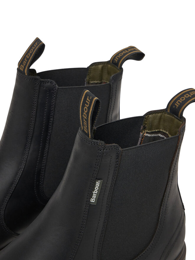 Barbour Kotníková obuv s elastickým prvkem Barbour MFO0815BK52 Černá