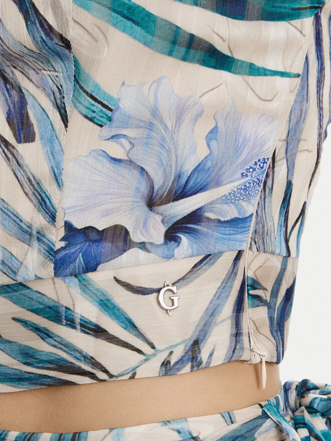 Guess Guess Top W5GH74 WH9Z2 Azul Slim Fit