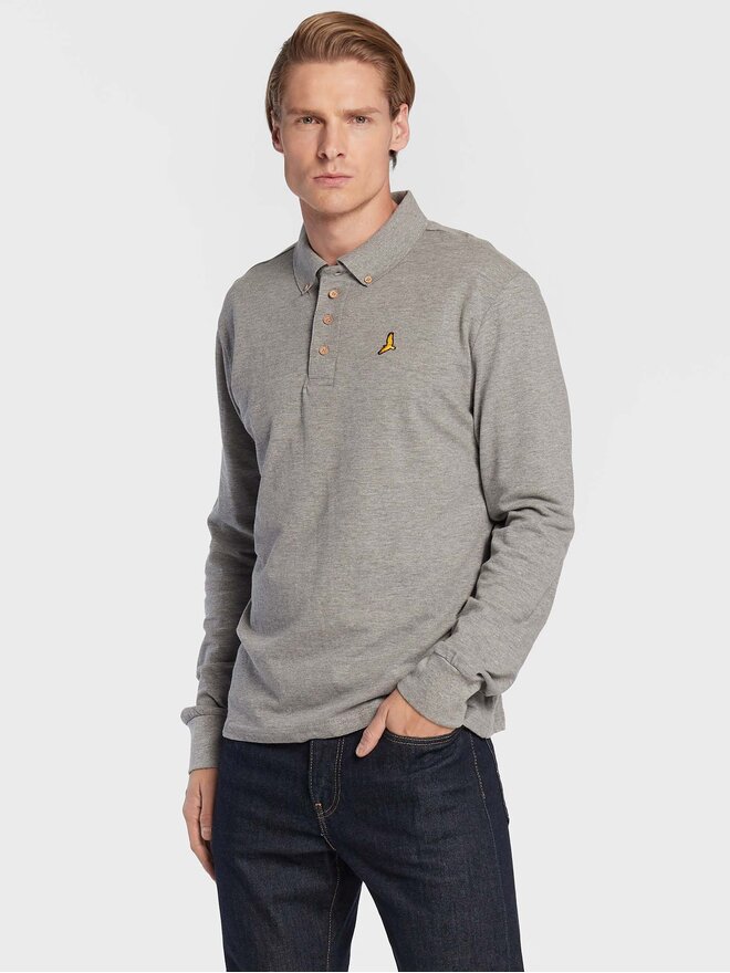 Brave Soul Brave Soul Pólóing MLT-412WASHINGTN Szürke Slim Fit