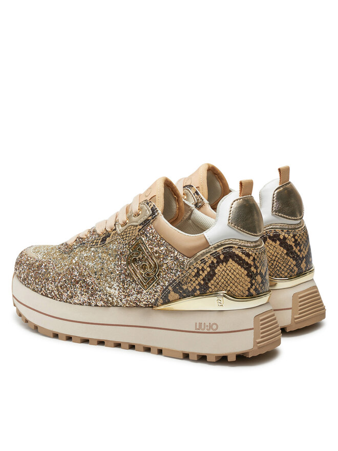 Liu Jo Sneakersy Liu Jo Maxi Wonder 01 BF4001 TX007 Złoty