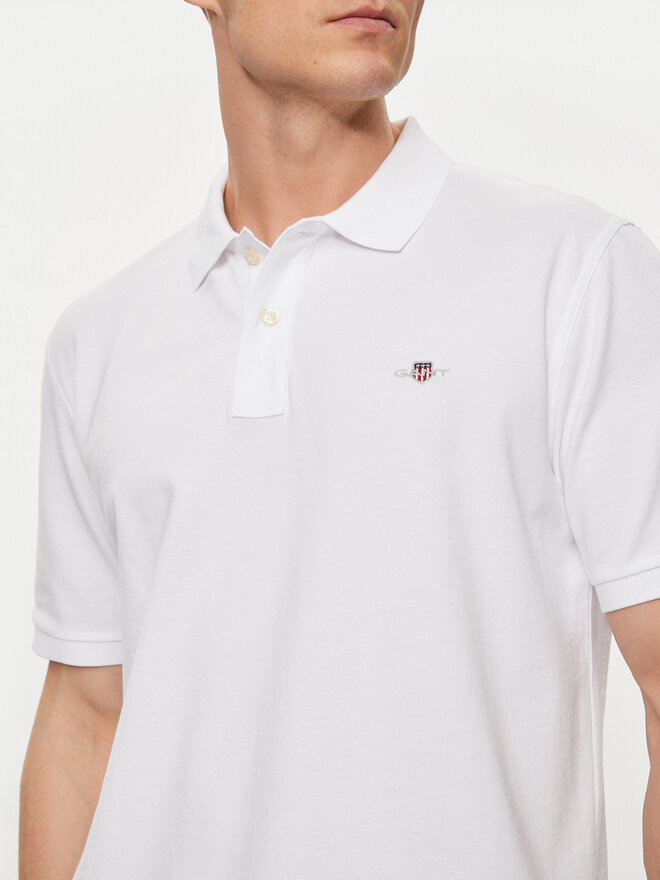 Gant Gant Poloshirt Shield 2210 Weiß Regular Fit