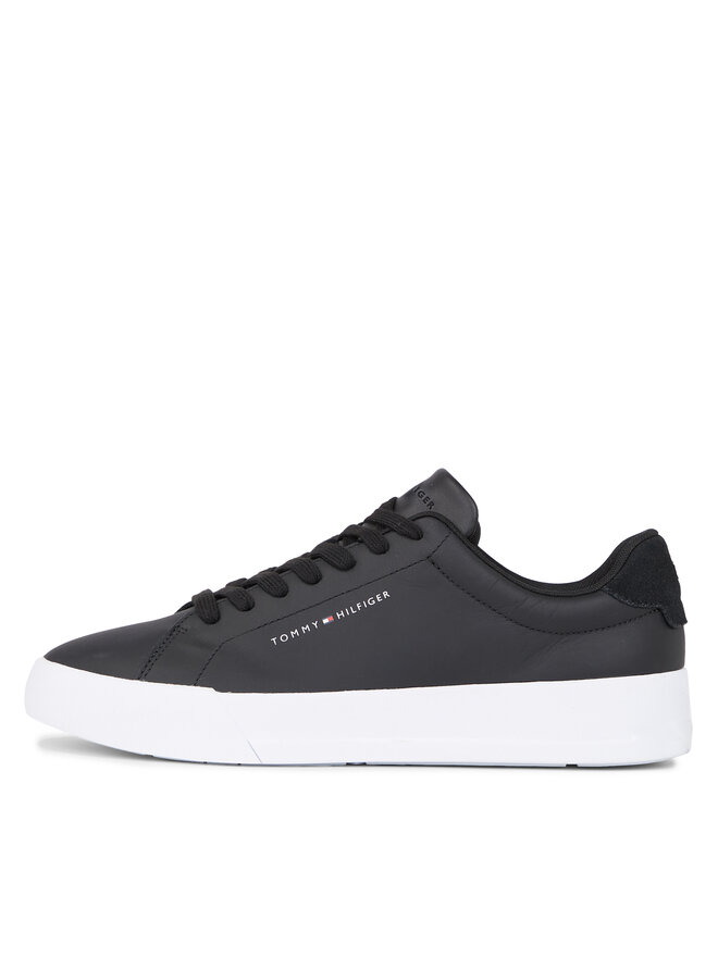 Tommy Hilfiger Sneakers Tommy Hilfiger Th Court Leather FM0FM04971 Negru