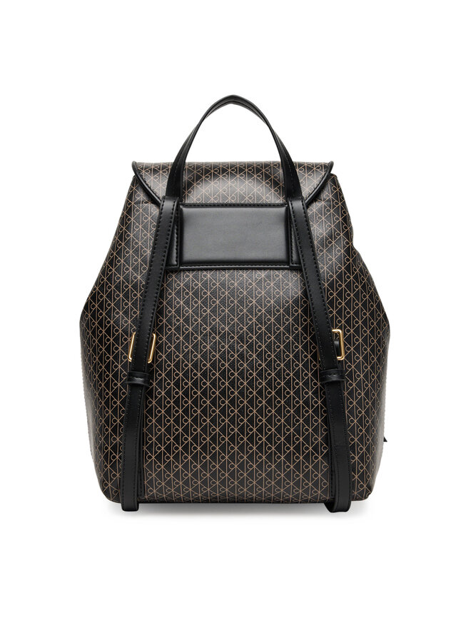 Calvin Klein Rucksack Calvin Klein Emblem Aop Flap Backpack LV04F3271G Schwarz