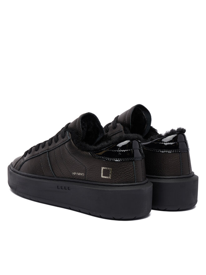 D.A.T.E. Снікерcи D.A.T.E. Hill Low Fur Platform W431-HPF-MN Чорний