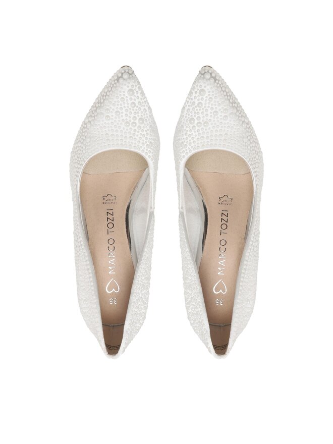 MARCO TOZZI Dames 2 2 22407 20 pumps, White Kam, 41 EU