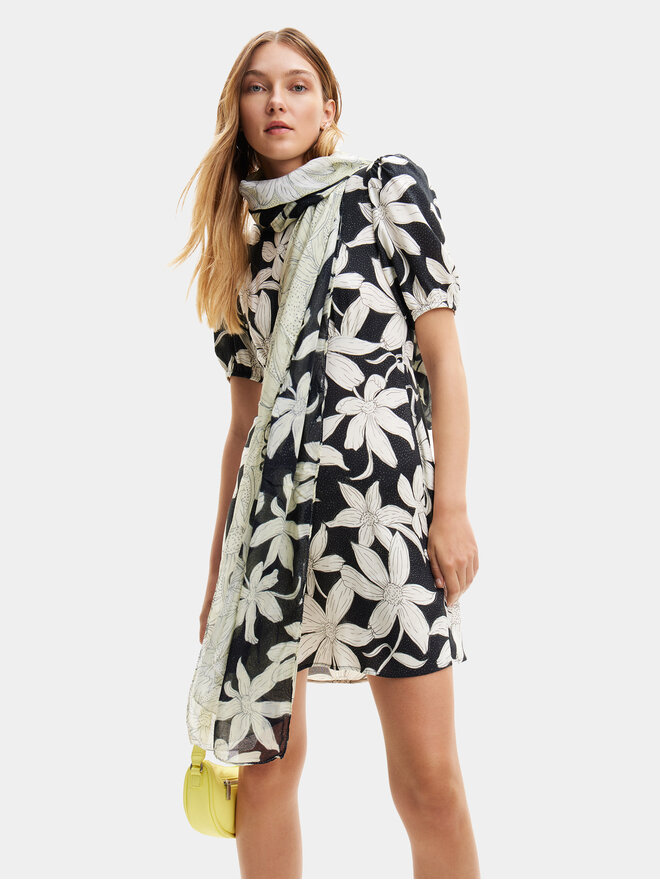 Desigual Шал Desigual 24SAWA17 Черен