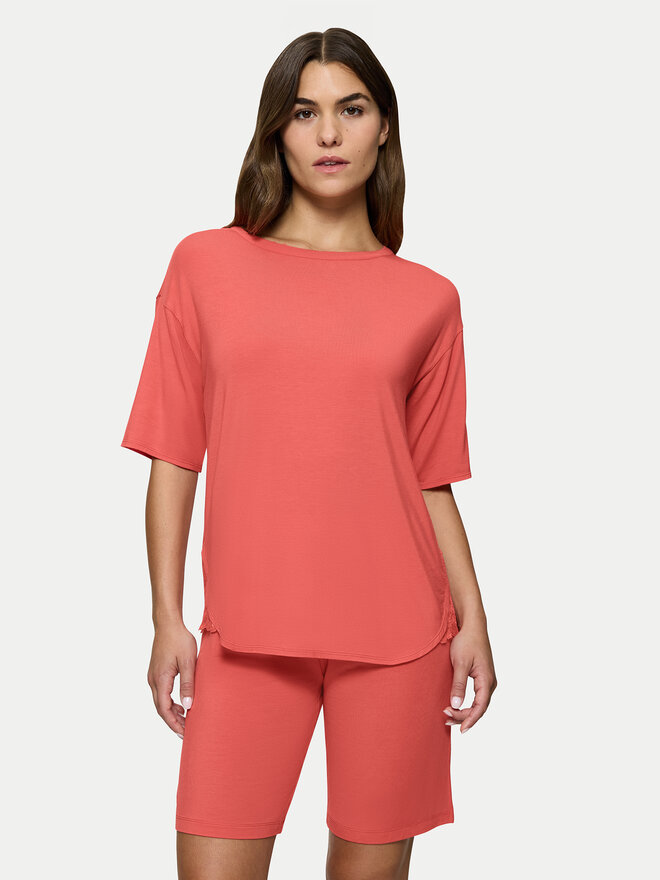 Triumph Triumph Pidžama Timeless Sensuality 10222627 Koraljna Relaxed Fit