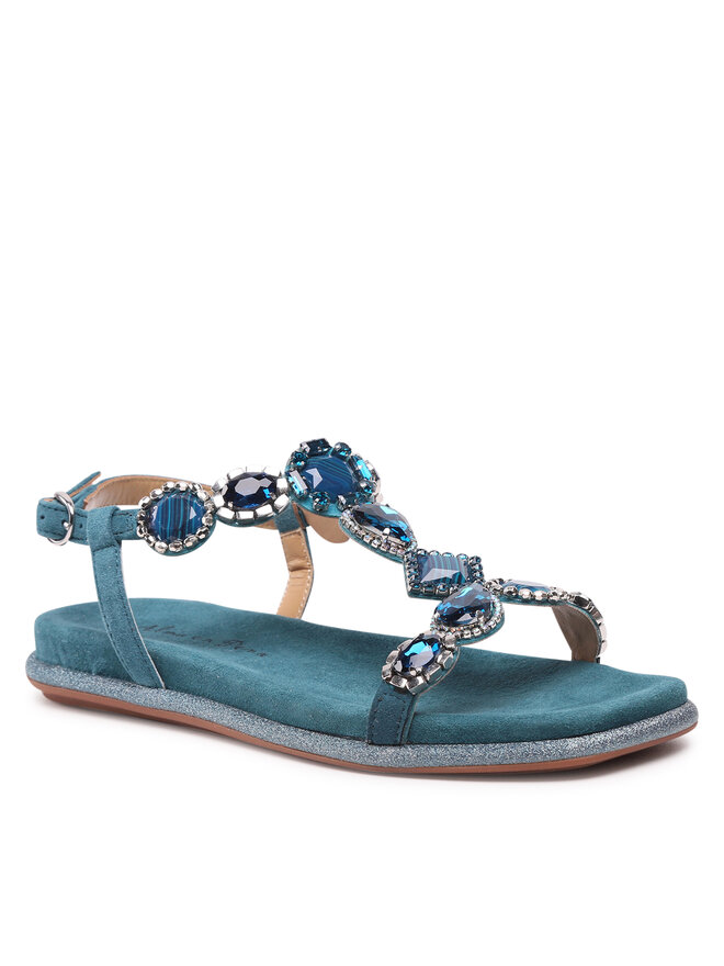 Azul Chanclas Elegantes Sandalias Mujer Sandalias De Tacón Alma En