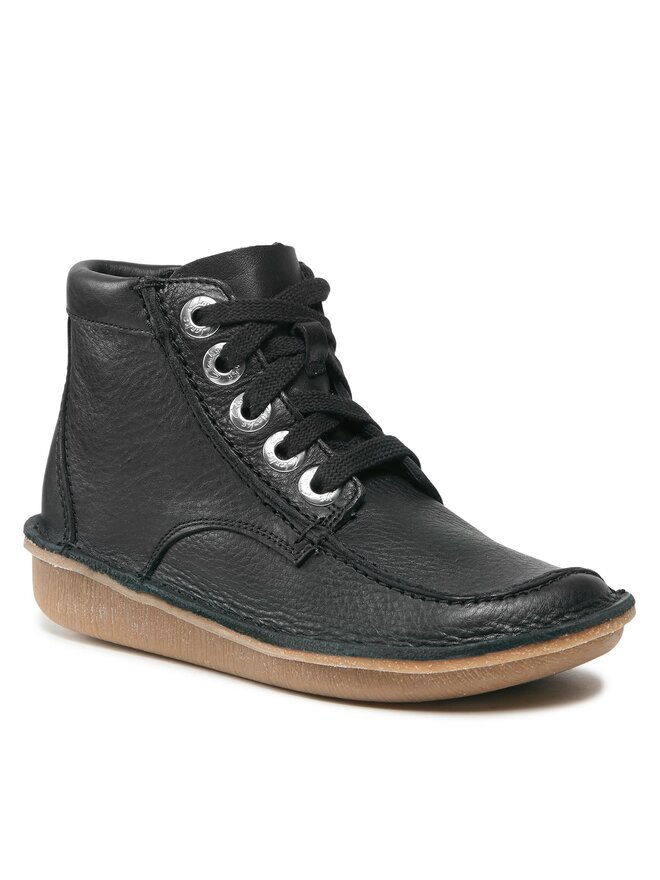 Clarks Schnürschuhe Clarks Funny Cedar 261738844 Schwarz