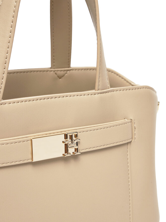 Tommy Hilfiger Kabelka Tommy Hilfiger Th Heritage Mini AW0AW17374 Béžová