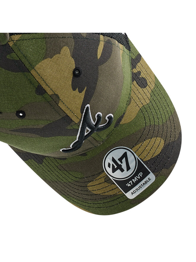 47 Brand Kšiltovka 47 Brand MLB Atlanta Braves Branson Trucker B-CBRAN01GWP-CMB Zelená