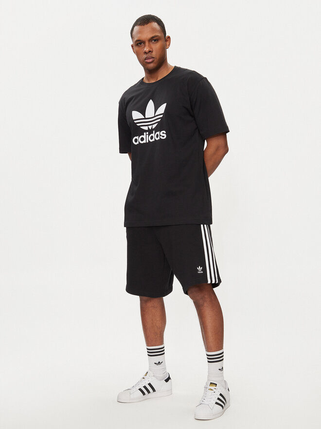 adidas adidas T-Shirt adicolor Trefoil IU2364 Μαύρο Regular Fit