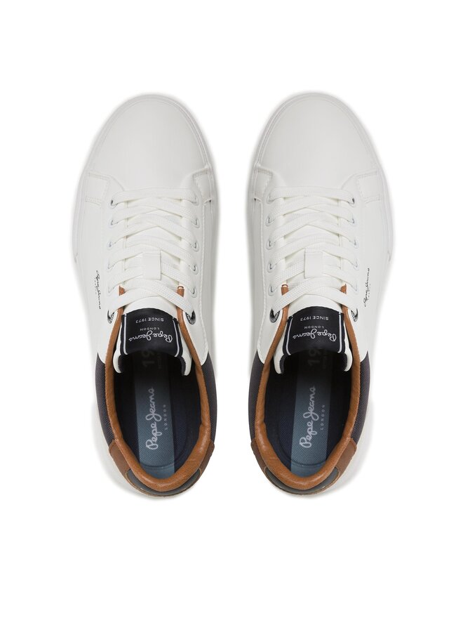 Pepe Jeans Sneakersy Pepe Jeans Kenton Court PMS30839 Biały