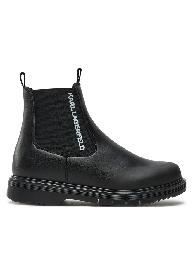 Karl Lagerfeld Kids Kotníková obuv s elastickým prvkem Karl Lagerfeld Kids Z30365 M Černá