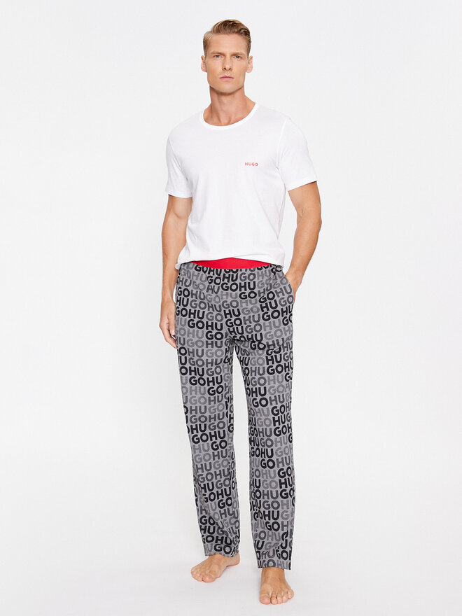 HUGO Hugo Pyjamahose 50501679 Grau Regular Fit