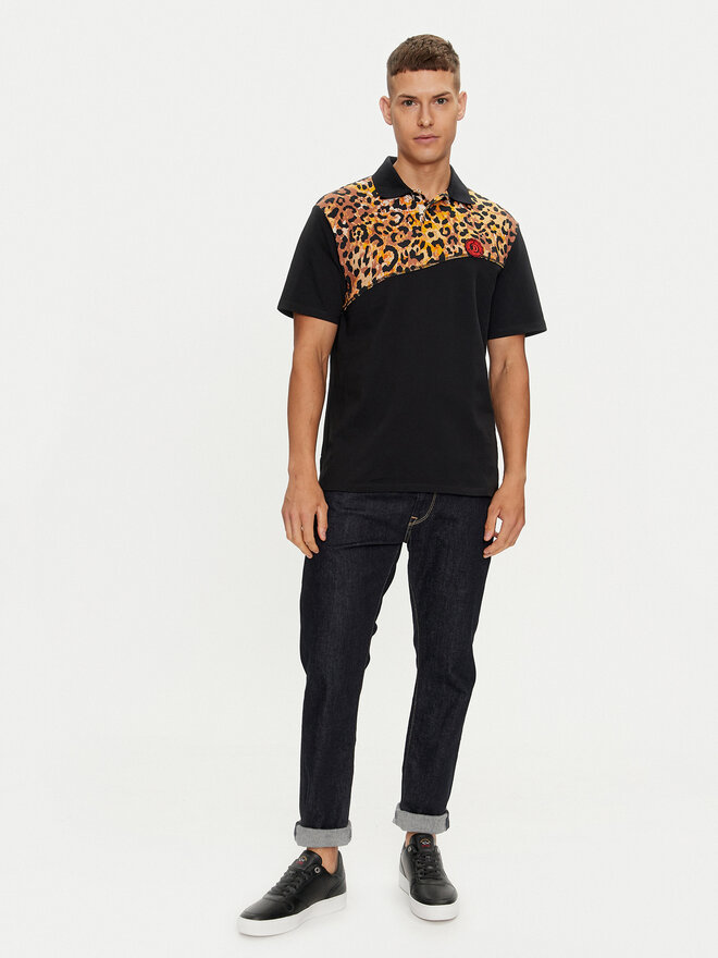 Just Cavalli Just Cavalli Poloshirt 76OAG6R2 Schwarz Regular Fit