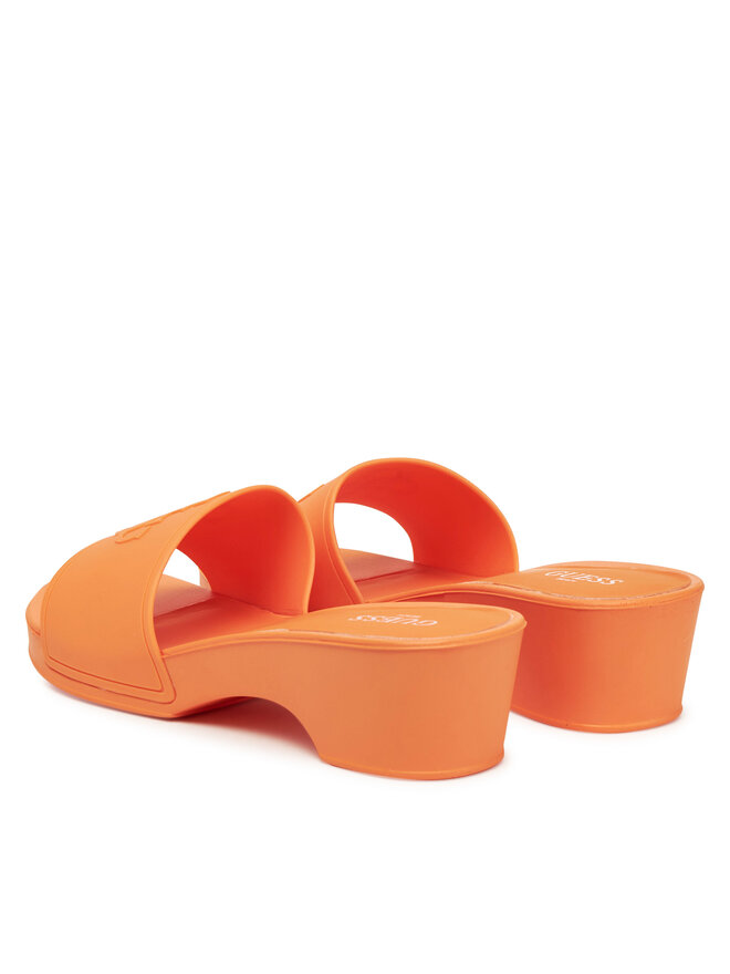 Guess Klapki Guess E5GZ06 BB00F Pomarańczowy