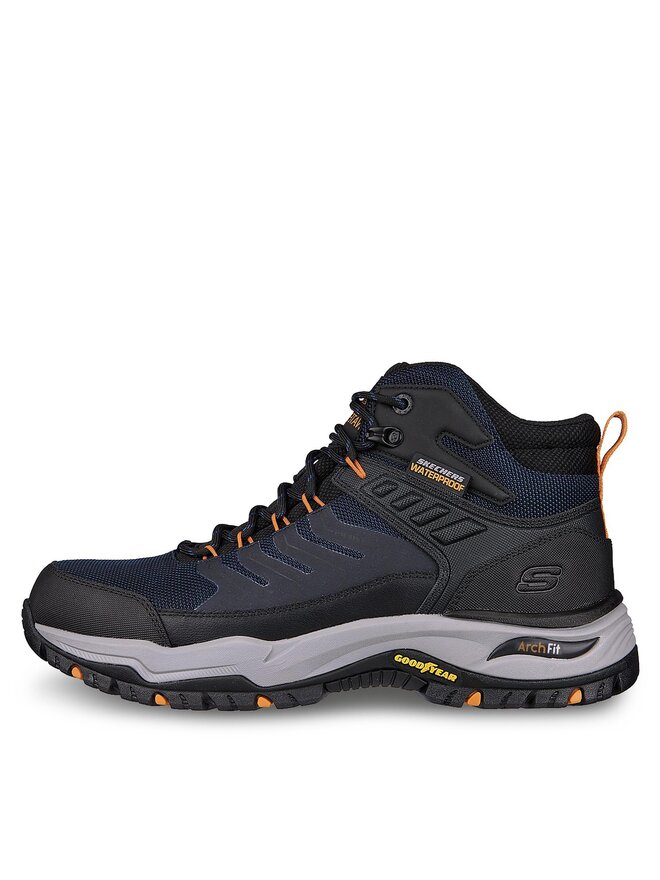 Skechers Trapery Skechers Arch Fit Dawson Raveno 204634/NVBK Niebieski