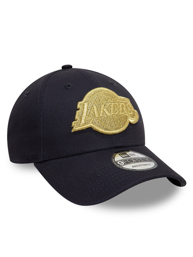 New Era Czapka z daszkiem New Era LA Lakers Metallic 9FORTY 60595197 Granatowy
