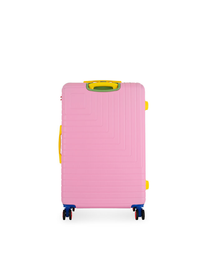Semi Line Μεγάλη Βαλίτσα Semi Line T5941-3 Ροζ
