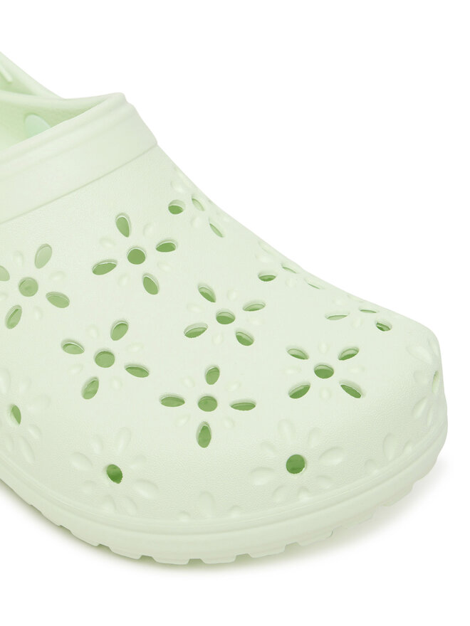Crocs Шльопанці Crocs Classic Floral Cut-Out Clog 210927 Зелений