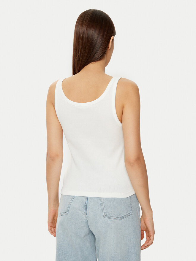 Tommy Jeans Tommy Jeans Top DW0DW19492 Weiß Slim Fit