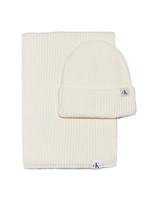 Calvin Klein Jeans Gorro y bufanda Calvin Klein Jeans IU0IU00638 Écru
