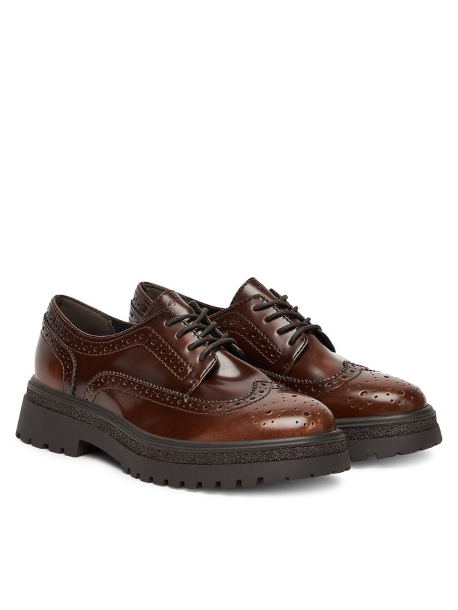 Tamaris Oxford Schuhe Tamaris 1-23619-45 Braun