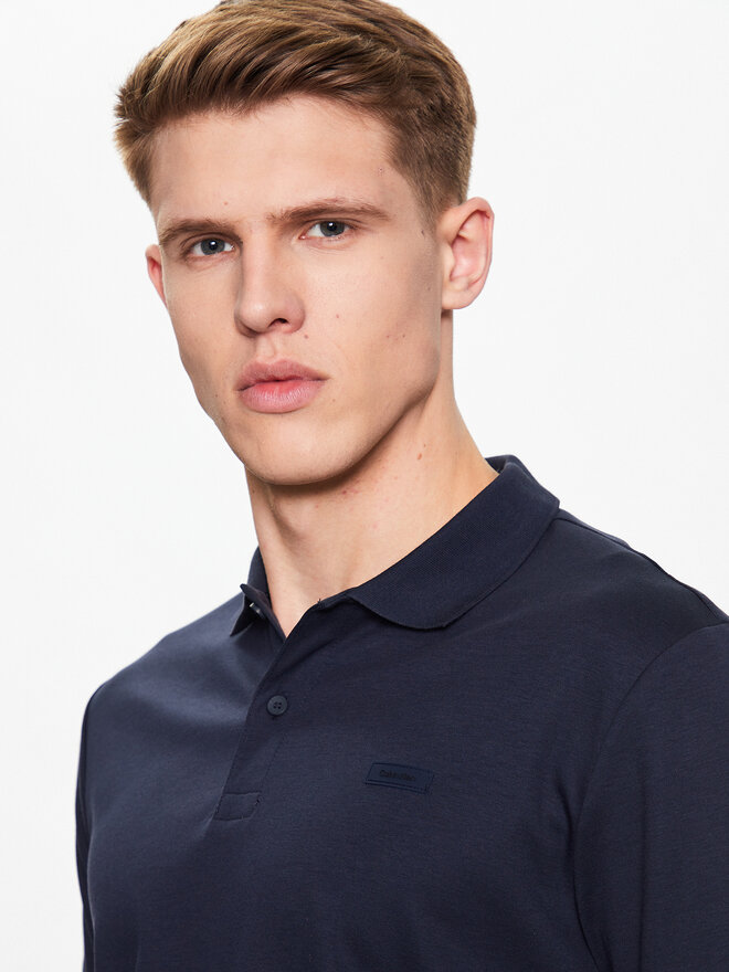 Calvin Klein Calvin Klein Поло K10K111657 Cиній Slim Fit