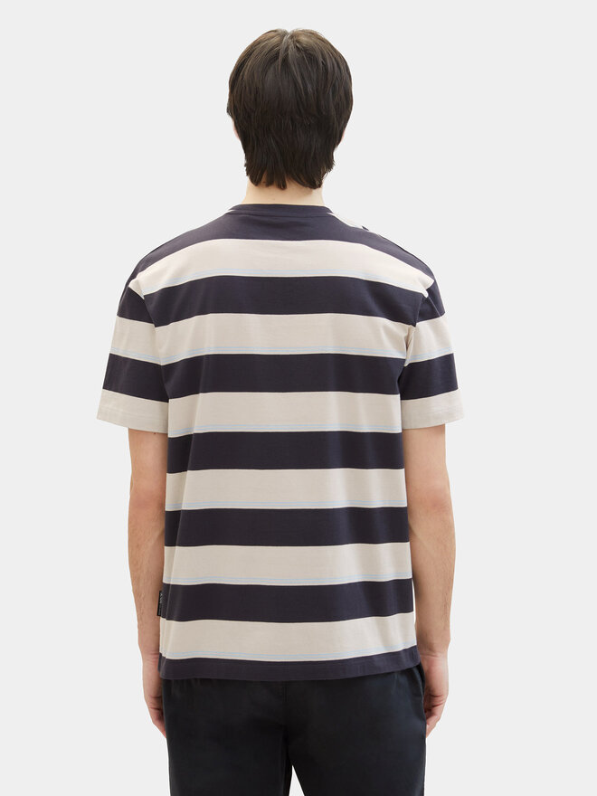 Tom Tailor Denim Tom Tailor Denim T-Shirt 1040844 Μπεζ Relaxed Fit