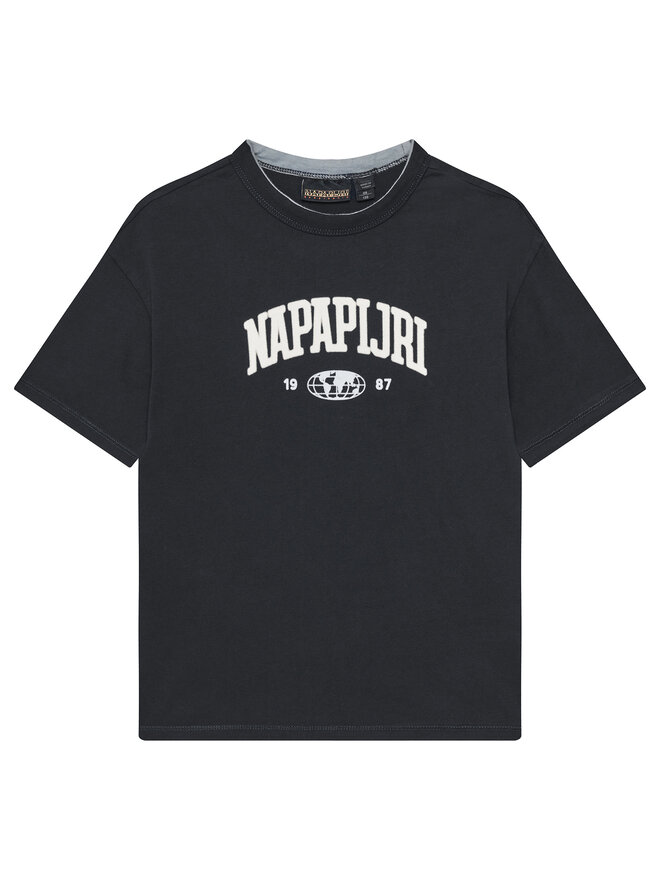 Napapijri Napapijri Marškinėliai S-Inot NP0A891F M Juoda Regular Fit