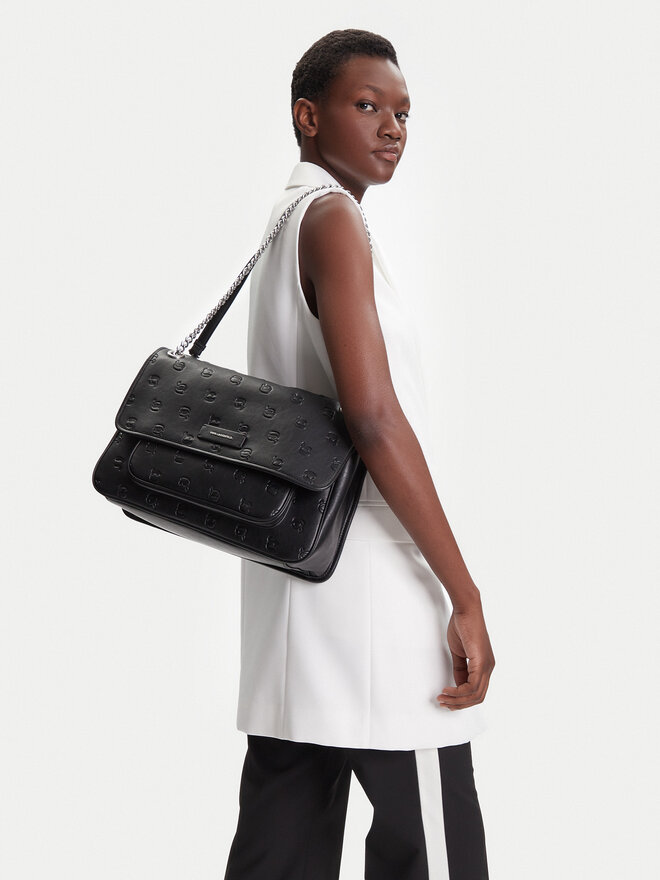 KARL LAGERFELD Дамска чанта KARL LAGERFELD A3W30108 Черен