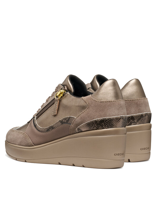 Sneakersy Geox D Ilde D46RAA 0AJ22 C6029 Brązowy | eobuwie