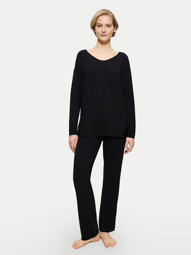 Triumph Triumph Pyjama Timeless Sensuality 10221061 Schwarz Regular Fit