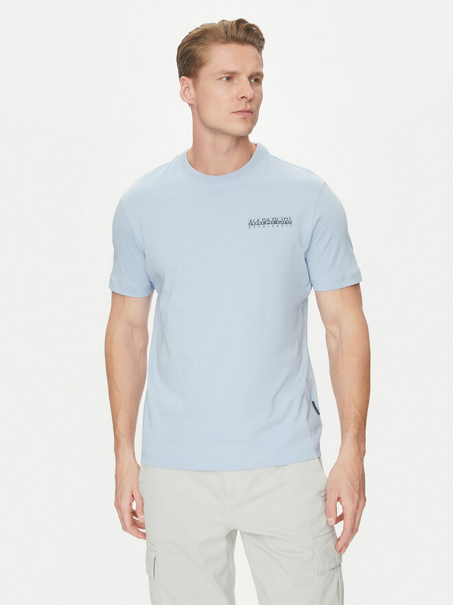Napapijri Napapijri Camiseta S-Sovana NP0A4IE4 Celeste Regular Fit