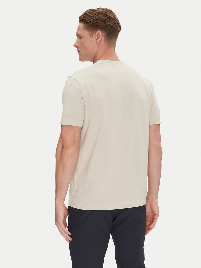 BOSS BOSS Camiseta 50506373 Beis Regular Fit