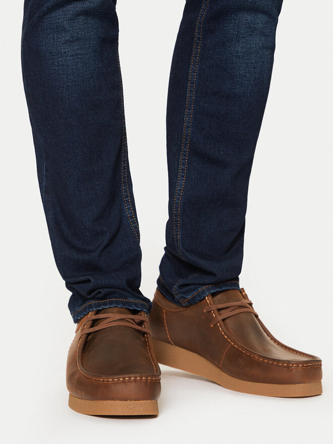 Clarks Mokasíny Clarks Wallabee Evo 261728197 Hnedá