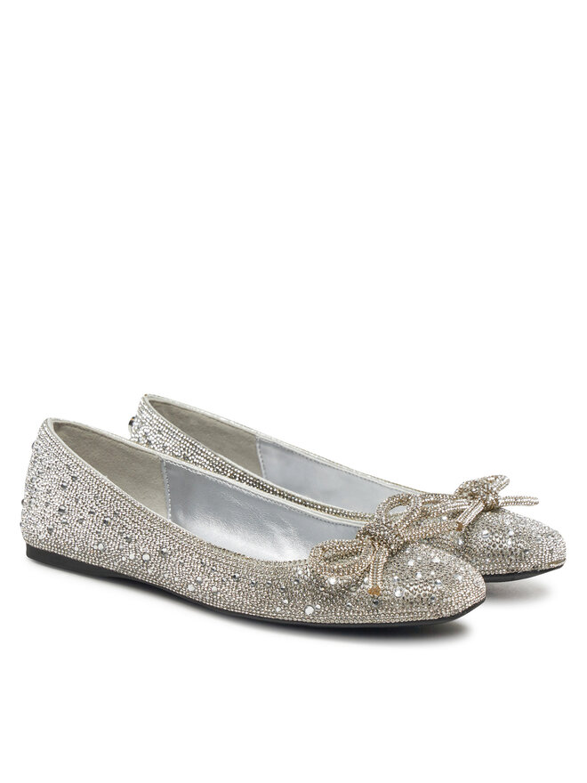 Steve Madden Baleriny Steve Madden Nilsa-R SM11003518 Srebrny