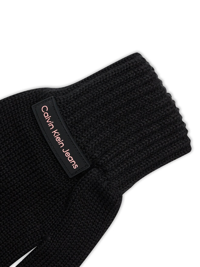 Calvin Klein Mănuși de Damă Calvin Klein Inst Patch K60K612657 Negru
