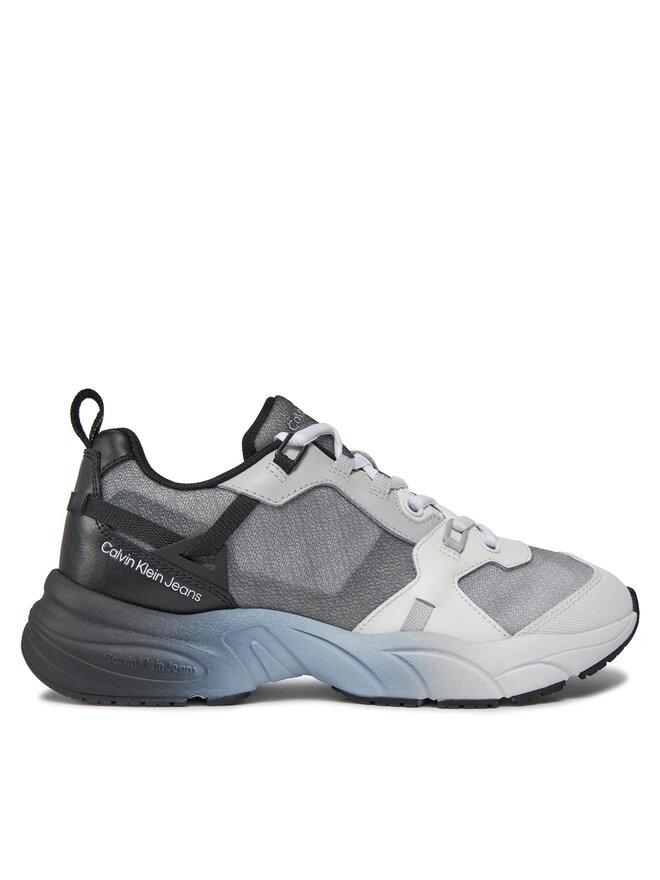 Calvin Klein Jeans Sneakersy Calvin Klein Jeans Retro Tennis Low Lace Mix Ml Sat YW0YW01307 Czarny