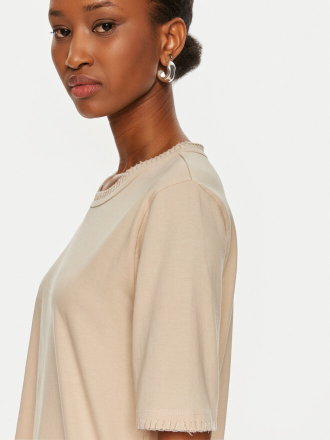 United Colors Of Benetton United Colors Of Benetton Marškinėliai 34G7D107B Smėlio Regular Fit