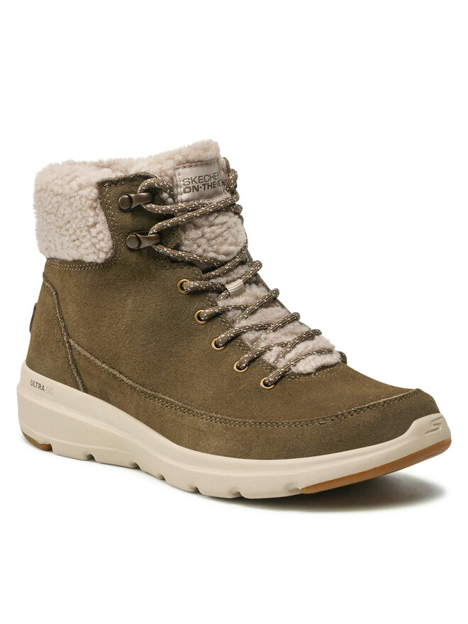 Skechers Botki Skechers Glacial Ultra 16677/OLV Zielony