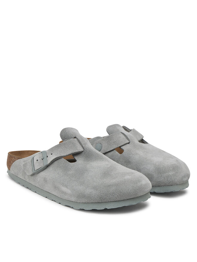 Birkenstock Чехли Birkenstock Boston zamsz 1029214 Сив